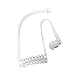 Replacement Clear Coiled Acoustic Tube for Two-Way Radio Surveillance and Listen Only Earpieces by TCG