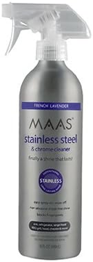 Maas 92840 18 oz Stainless Steel &amp; Chrome Cleaner Spray - Quantity 5
