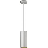 Access Lighting 29001LEDDLP-SAT-C Pilson Pendant, 1-Light 10 Watts, Satin