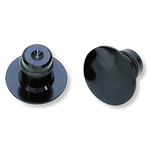 HIGHSIDER Motorfiets afdekdoppen voor M10 spiegelschroefdraad, zwart (verpakking van 2)