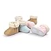 LIVEBOX Baby Boy Girl Boots Newborn Prewalker Toddler Shoes Premium Soft Anti-Slip Sole Warm Winter Boots for Infant (S: 0~6 Months,Khaki2)