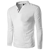 refulgence Men's V-Neck Casual Slim Fit Long Sleeve