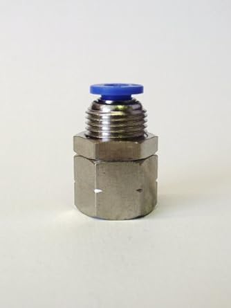 Push to Connect Straight Bulkhead Female Fitting 4mm OD, 1 ...