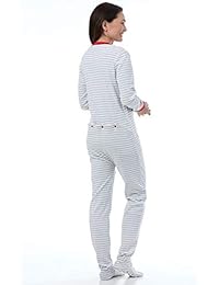 PajamaGram - Pijama con solapa a tope para mujer
