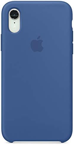 Compatible for iPhone XR Case, Liquid Silicone Case Soft Microfiber Cloth Lining Cushion Compatible with iPhone XR (6.1") (Delft Blue)