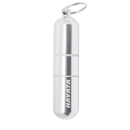 HAYATA Portable Toothpick Box Pocket Waterproof Toothpick Holder Metal Pill Case Keychain Cotton Swab Qtips Box Vase Home Decor (Larger)
