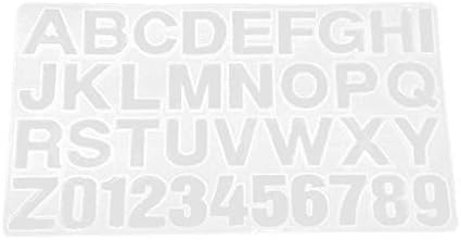 jieGREAT 3D Silicone Letter Number Alphabet Cake Fondant Mould Sugar Craft DIY Tool White