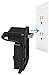 MROUNT Outlet Wall Mount for Blink Sync Module, Simple Mounting Bracket Holder for Blink XT Blink XT2 Outdoor and Indoor Security Camera WiFi Hub, No Messy Wires or Screws (1 Pack, Black)