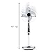 COSTWAY 18’’ Pedestal Fan 3-Speed 3 Mode 4 Blades Adjustable Oscillating Stand Fan with Remote Control