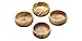 Pacific Merchants Trading Pacific Merchants Acaciaware 6- by 3-Inch Acacia Wood Round Calabash Serving / Salad Bowl, Set of 4,Brown