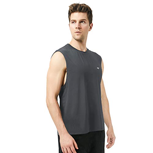 Roadbox Men's 3 Pack Performance Sleeveless Workout Muscle Bodybuilding Tank Tops Shirts - Thumbnail 2