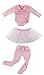 HongShun Doll Clothes Pink Ballet Tutu Dress for 18 inch American Girl Fashion Outfit