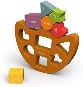 Beginagain Balance Boat Shapes And Colors, Make Learning Fun And Help Spark Your Childs Imagination, Perfect For Learning Color Names, Shapes And Spatial Awareness (For Kids 2 And Up)