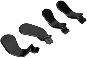 Stainless Steel Replacement Paddles for Elite Series 2 Controller, Black, 4 Piece Gaming Accessories Kit, Model 1797