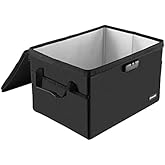 Large File Organizer Box (6400℉) with Lock(16.1'' x 12.7'' x 10.6''), 8 Layers Double-Sided Fireproof Waterproof Document Box