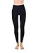 6 Pack Fleece Lined Tights - Thick Brushed Leggings - Multi Color Pack