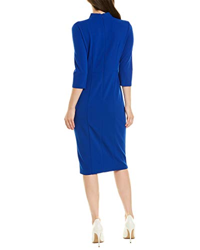 Knotted Crepe Sheath Dress 