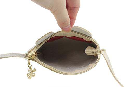Eilova Cute Animal Cat Little Girl Crossbody Purse Coin Wallet Mini PU Shoulder Bag Handbag for Kid