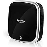 Car Air Purifier - Portable Air Freshener Ionizer - Automobile Deodorizer, Freshener, Durable Ionizer - Remove Dust, Pollen, Pet Smell, Cigarette Smoke, Food Odor - Allergy Relief (Black)