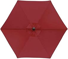 Amazon Com Blissun 7 5 Ft Patio Umbrella Yard Umbrella With Push Button Tilt And Crank Red Garden Outdoor