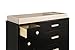 Babyletto Lolly 6 Drawer Assembled Double Dresser, Black/Washed Natural