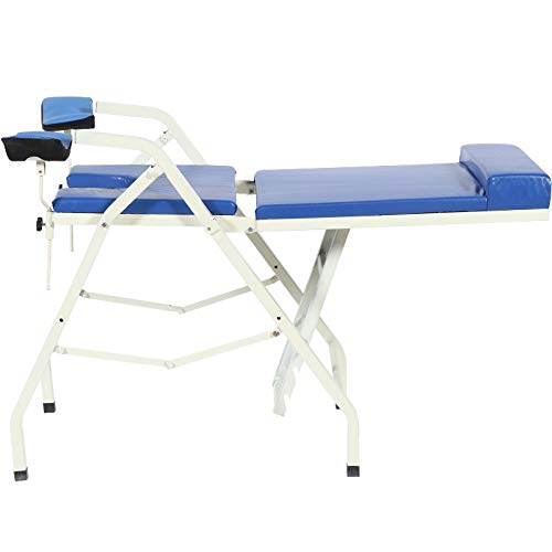 DZWJ Folding Portable Gynecological Examination Bed, Outpatient Medical Gynecological Bed Examination Chair, Women Nursing Equipment,Pink