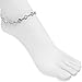 Body Candy Handcrafted Clear Accent Adjustable Anklet Created with Swarovski Crystals