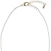 Humble Chic Women's Simulated Druzy Drop Necklace Gold-Tone Delicate Bezel Pendant