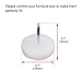 uxcell 18mm Dia Nylon Head Furniture Chair Table Feet Glide Protector Nail White 100pcs