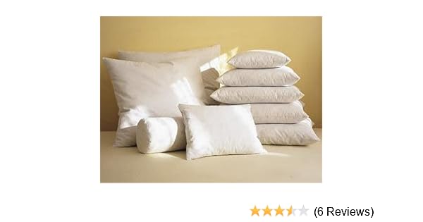 Amazon Com White Feather Down Pillow Form White 18 X 18 Home