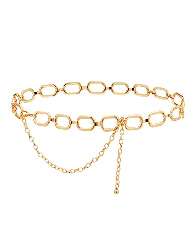 TOPACC Gold Chain Belts for Women Dresses Thick