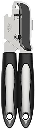 Mxstudio Heavy Duty Manual Portable Can Opener Stainless Steel Blades and Plastic Knob Anti-slip Handles for Bottle and Can