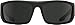 SPY Optic Piper, Rectangular Wrap Sunglasses, Color and Contrast Enhancing Lenses, Matte Black - Grey Polarize Lenses