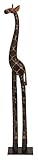 Deco 79 Tall Giraffe Statue, Dark Brown
