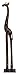 Deco 79 Tall Giraffe Statue, Dark Brown