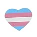Love Pride Stickers Heart Shaped Roll Tape 250 Stickers Gay Pride Support LGBT (Heart - Transgender)