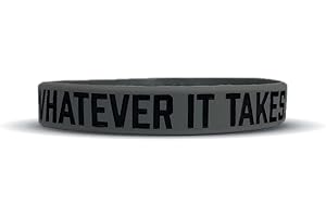 ELITE ATHLETIC GEAR Motivational Wristbands - Standard & Youth Sizes! Perfect for Fitness, Sports, Work, Life. Wear Your Motivation! Sold Individually