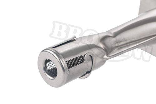 BBQMANN BD001 (5-pack) Universal Stainless Steel Tube Burner Replacement for Jenn Air, Vermont Castings Model Grills(17"x1")