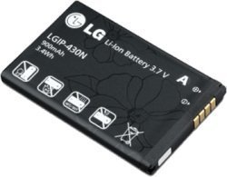 LG LGIP-430NSTD 900mAh Original OEM Battery for the LG Prime, LN240, LX290, LX370 MT375 Wine II UN430 Imprint MN240 - Non-Retail Packaging - Black