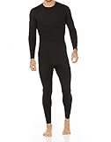 Thermajohn Men’s Ultra Soft Thermal Underwear Long Johns Set with Fleece Lined