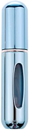 Skareop Metal Travel Bottle Perfume Spray Case Bottles Refillable Atomizer Portable Fine Mist Mini Handbag Aftershave Liquid Holder Bottle (Brilliant Blue)