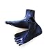 EXLATEX Latex Socks with Toes Men's Tights Plus Size Short Latex Stockings Black