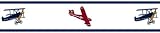 Sweet Jojo Designs Vintage Aviator Baby and Childrens Planes Wall Border
