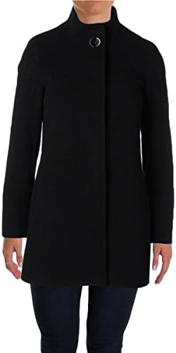 Cinzia Rocca Womens Wool Lined Pea Coat Black 2