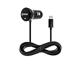 Moto Z Force Droid (Verizon) - Premium [15W / 3A] USB Type-C High Powered Car Charger [3 ft] and Atom LED