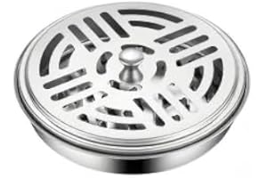 Stainless Steel Mosquito Coil Holder, Portable Mosquito Coil Box with Lid & Handle, Compact Design for Indoor & Outdoor Use