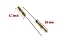 YXQ Tube Brush Brass Wire 30mm Bottle 12.6inch Long-Handle Bristle Cleaning 6Pcs