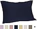 Spasilk Pure Silk Pillowcase, Charmeuse Silk Pillowcase, Hypoallergenic Pillowcase, Queen Sized, Navy