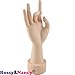 Rossy&Nancy Practice Flexible Mannequin Hand Nail Display with Soft Fingers and Practice Manicure Nails Hand
