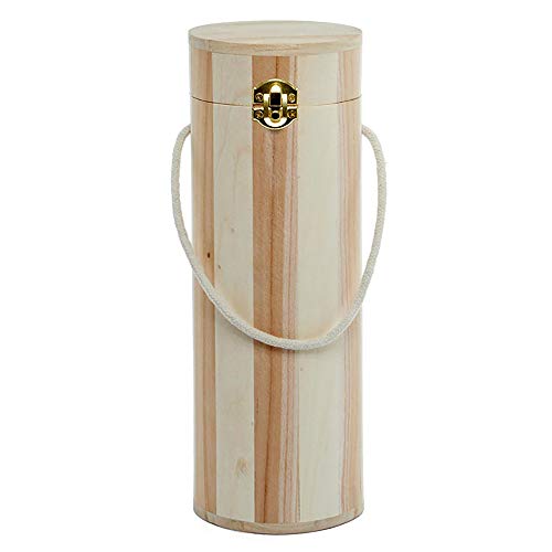 Pro Image Wine Natural Wood Gift Box | Bottle Carrier case Spirits, Liquor, Champagne Decorative & Durable